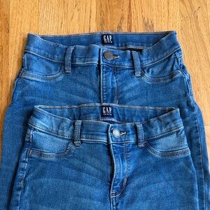 GAP Kids 12 Stretch Jegging Denim Jeans in Classic Blue (set of 2)